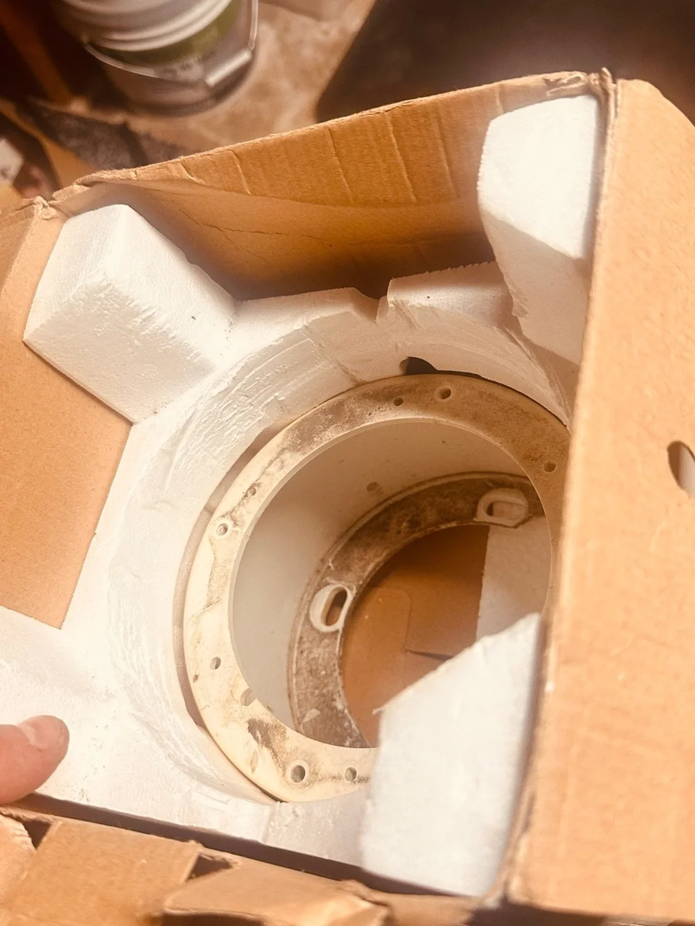 Marine Compass Dome in White and Black